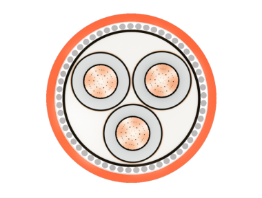 Cáp điện Cadisun 3 lõi, màn chắn băng đồng, giáp sợi thép – SWA(ASWA)/CTS-W 3x? – 20/35(40.5) kV or 20/35(38.5) kV