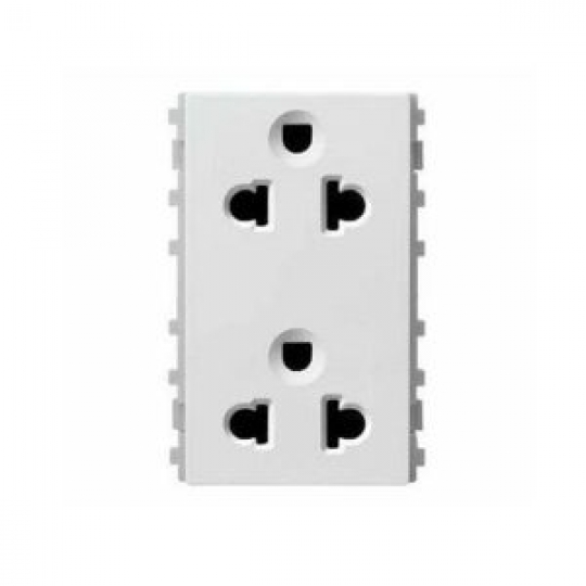 Ổ Cắm Đôi 3 Chấu, Size L Schneider 84426LUES2_WE_G19