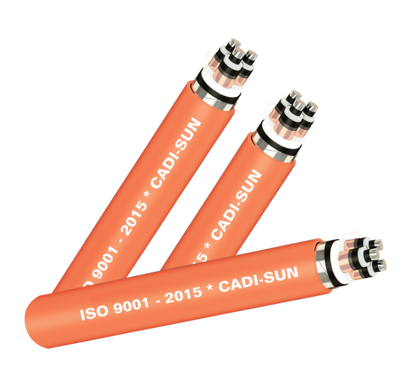 Cáp điện Cadisun 3 lõi, màn chắn băng đồng, giáp băng thép – DSTA(ADSTA)/CTS-W 3x? – 20/35(40.5) kV or 20/35(38.5) kV